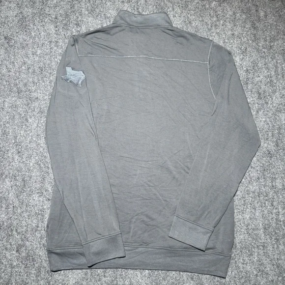 Travis Mathew Newport 1/4 Zip Fleece Mens Large Shade Gray Golf Embroidered NEW - Picture 12 of 14